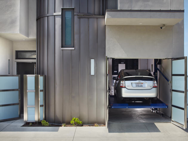 Garage in Bryan Cranston's house