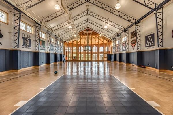 Private basketball court
