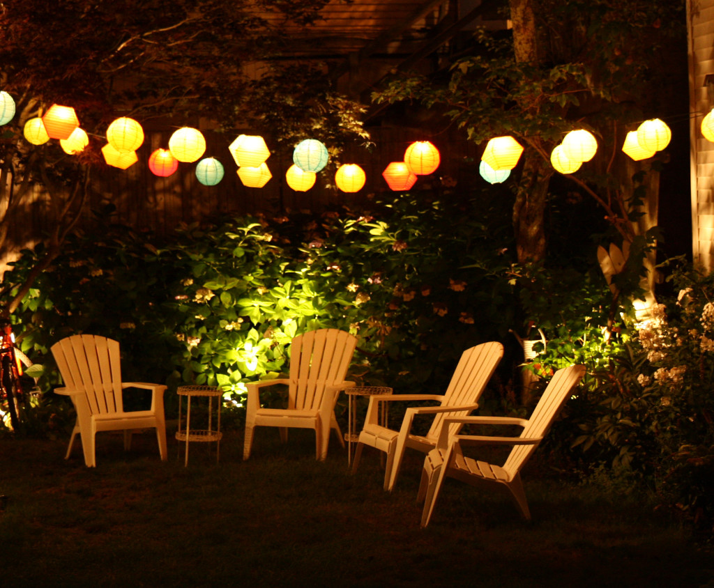 Lanterns in the garden