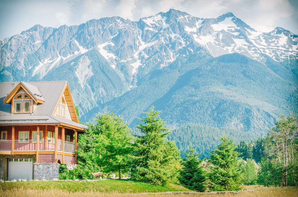 home with mountain views