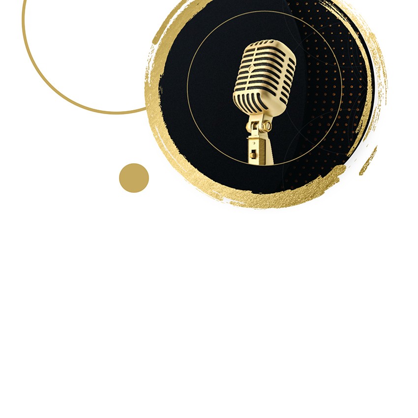 Microphone Image sitting next to Realty ONE Group content 