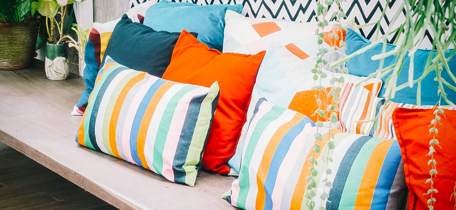 Colorful cushions