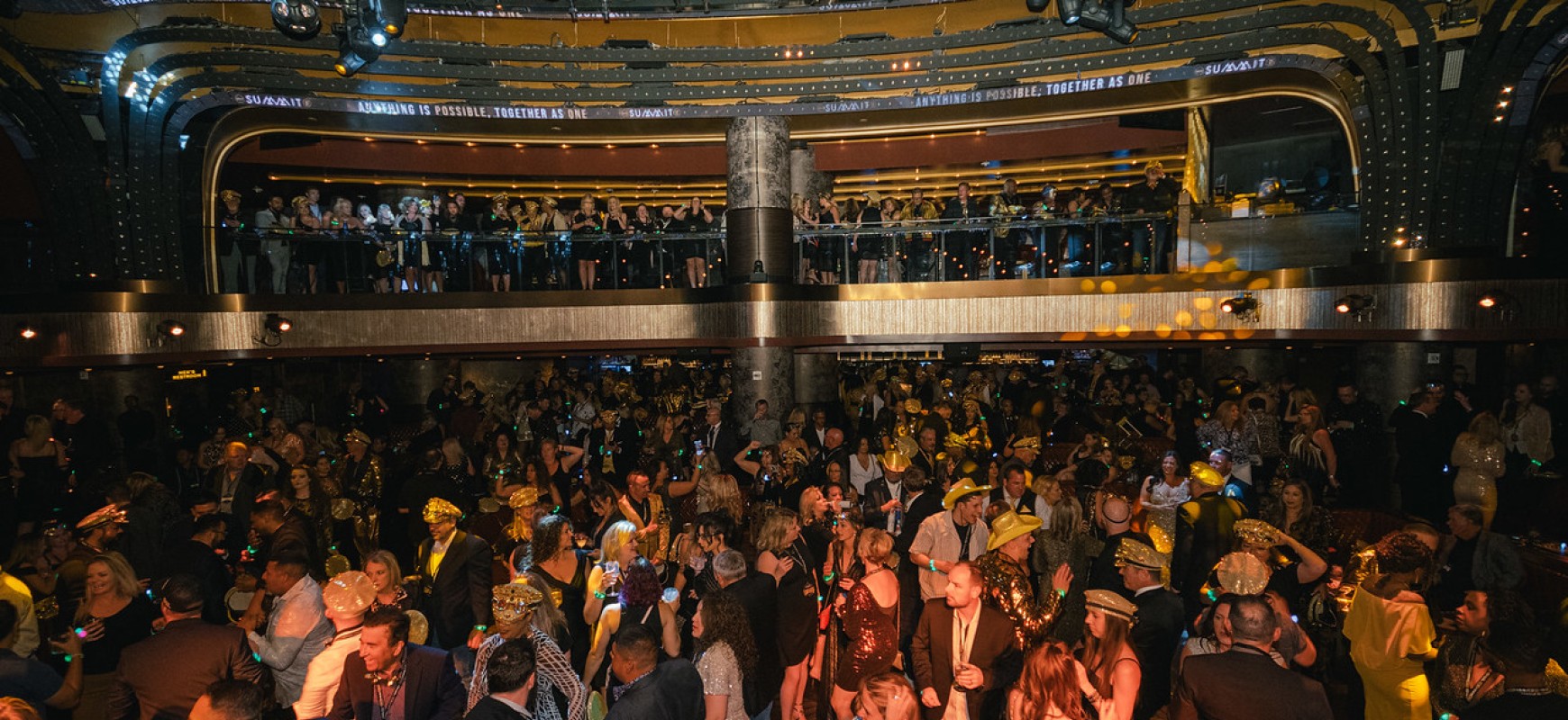ONE Summit 2022 Black and Gold Party Crowd Photo